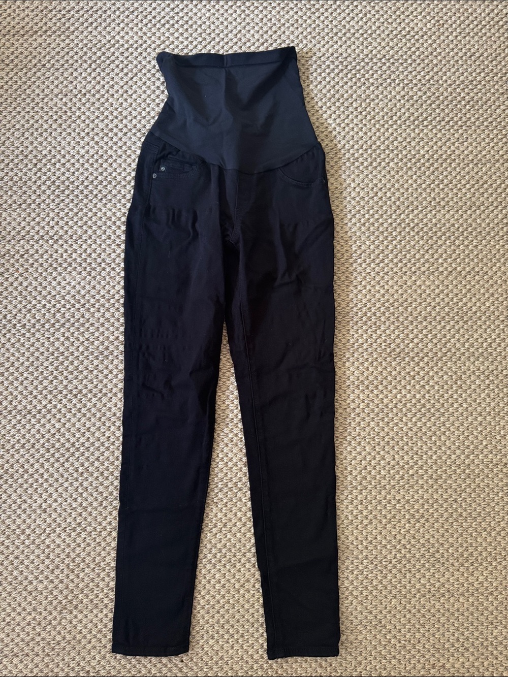 AG Adriano Goldschmied Black Maternity Skinny Jeans
